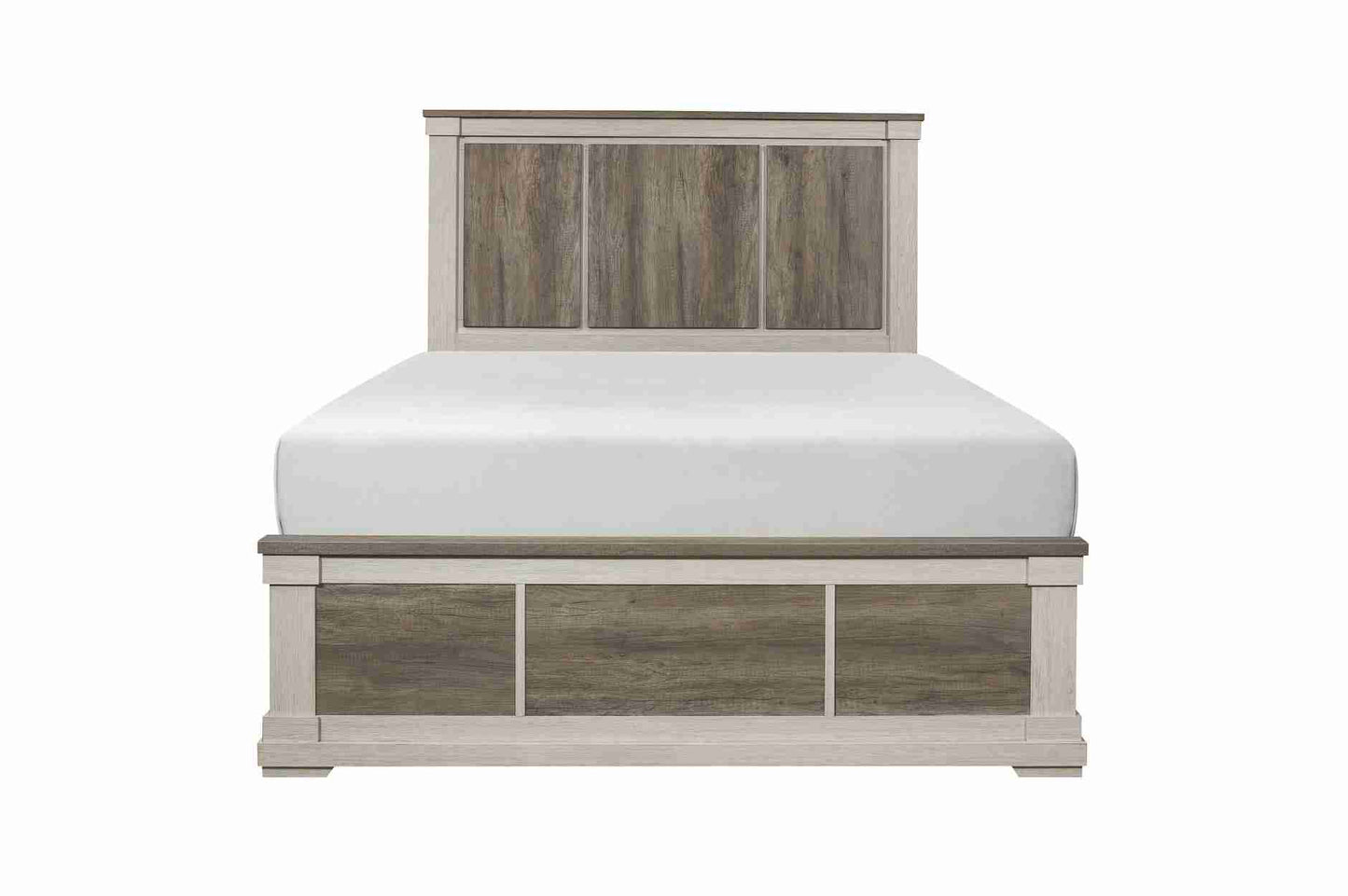 Two Tone Finish Wooden Bedroom Set