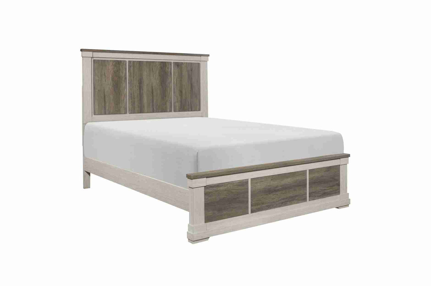 Two Tone Finish Wooden Bedroom Set