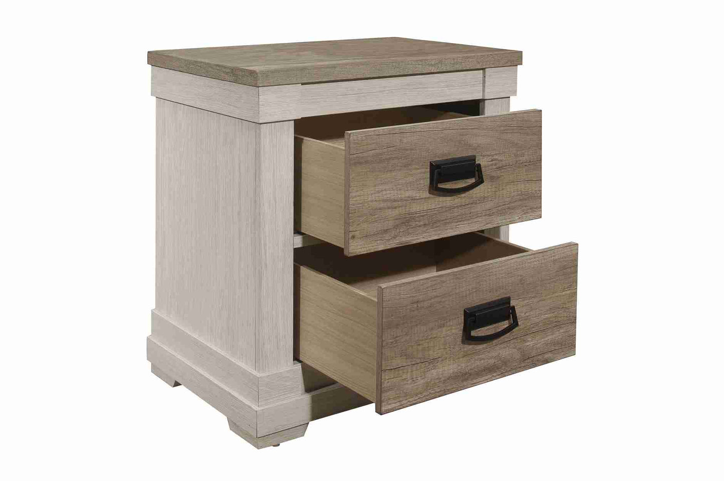 Two Tone Finish Wooden Bedroom Set