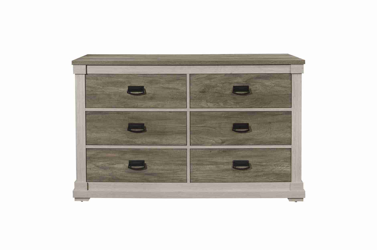 Two Tone Finish Wooden Bedroom Set