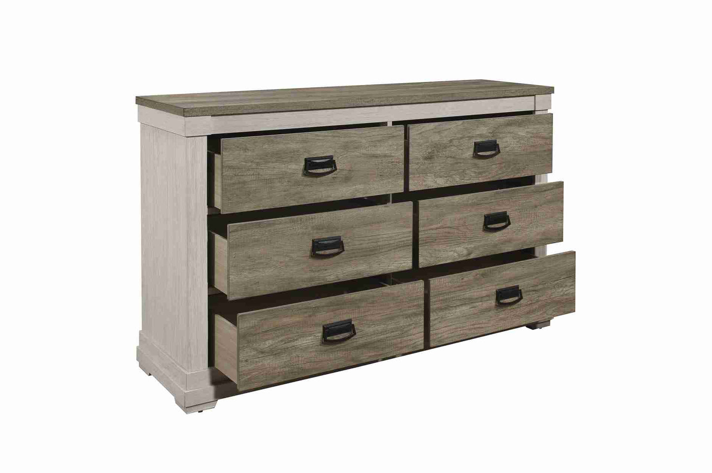 Two Tone Finish Wooden Bedroom Set