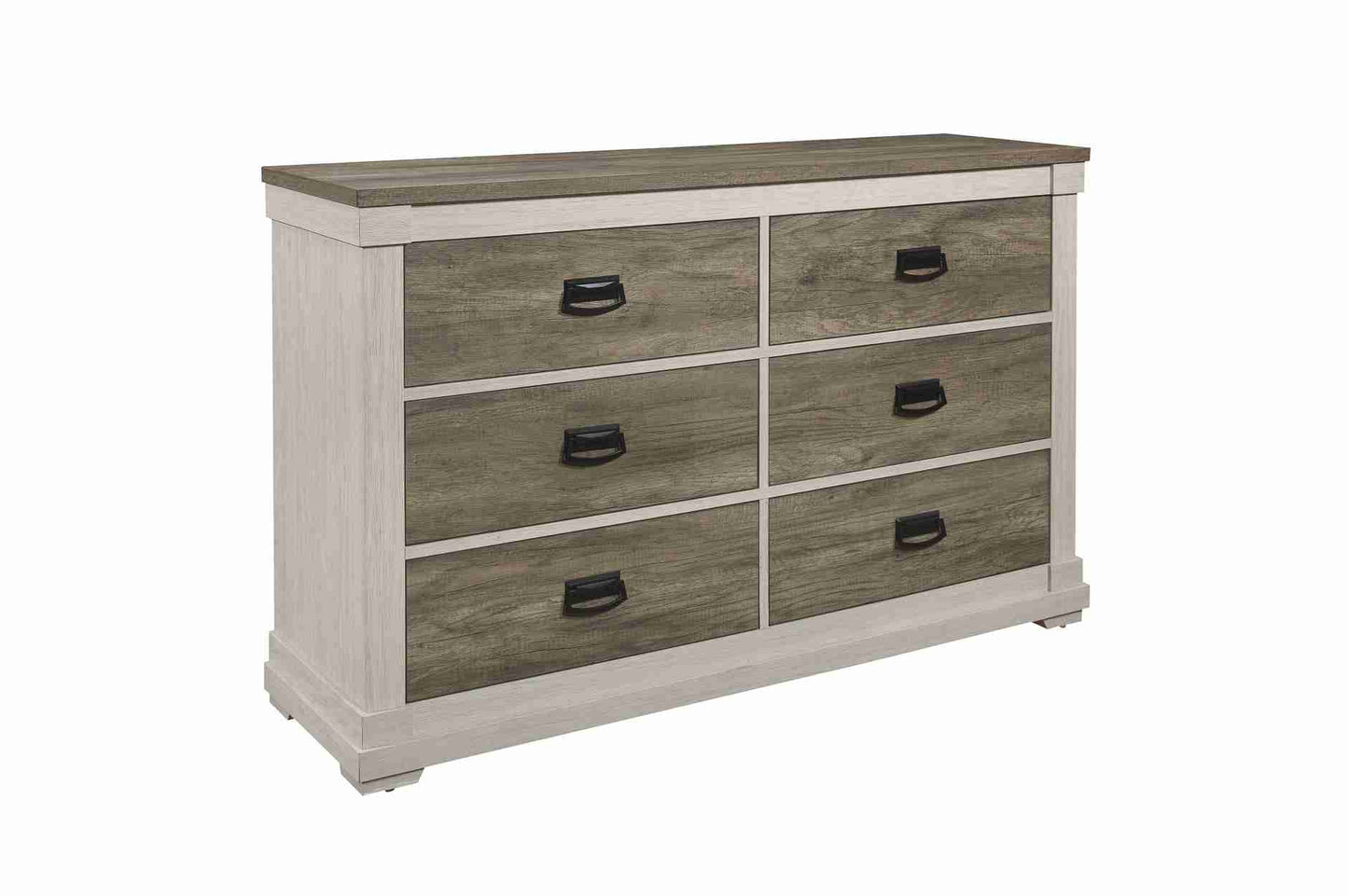 Two Tone Finish Wooden Bedroom Set