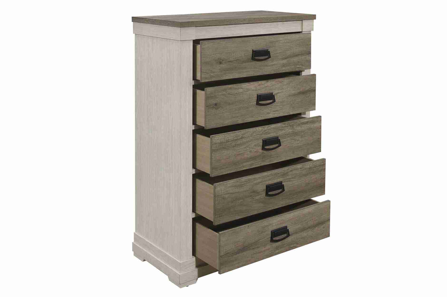 Two Tone Finish Wooden Bedroom Set