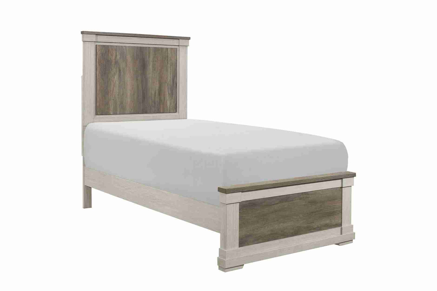 Two Tone Finish Wooden Bedroom Set