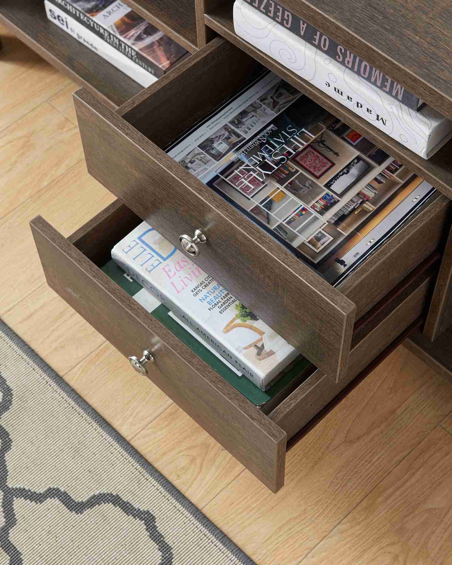 60 Inch TV Stand in Walnut Oak