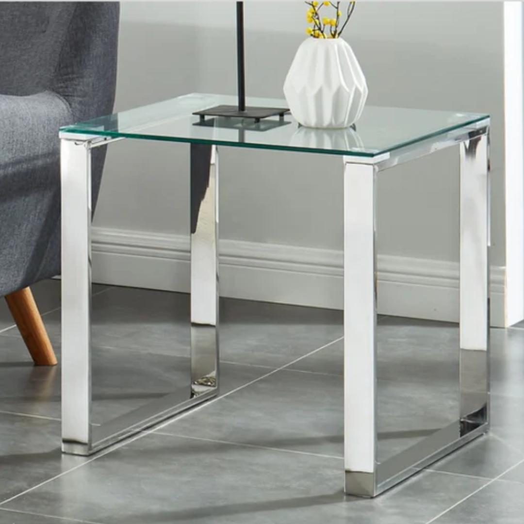 Zevon Accent Table in Silver