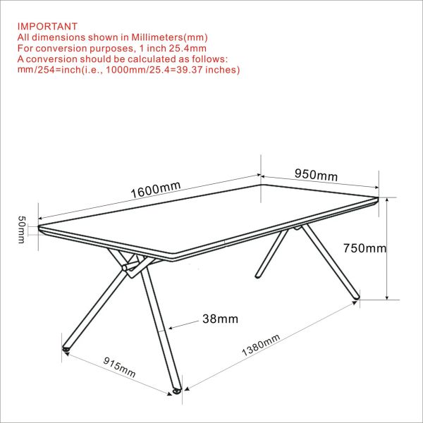 Bronx Rectangular Dining Table in Natural