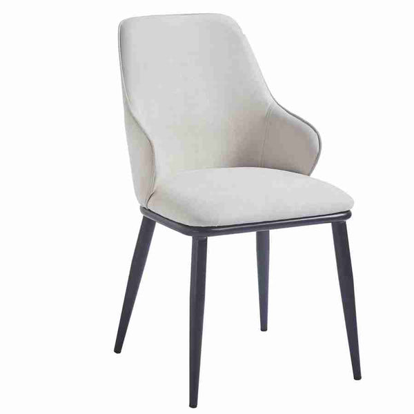 Side Chair In Beige and Black