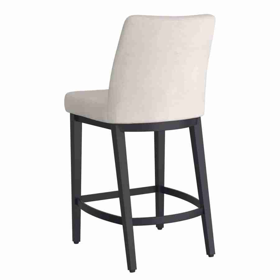 Beige and Black 26" Counter Stool