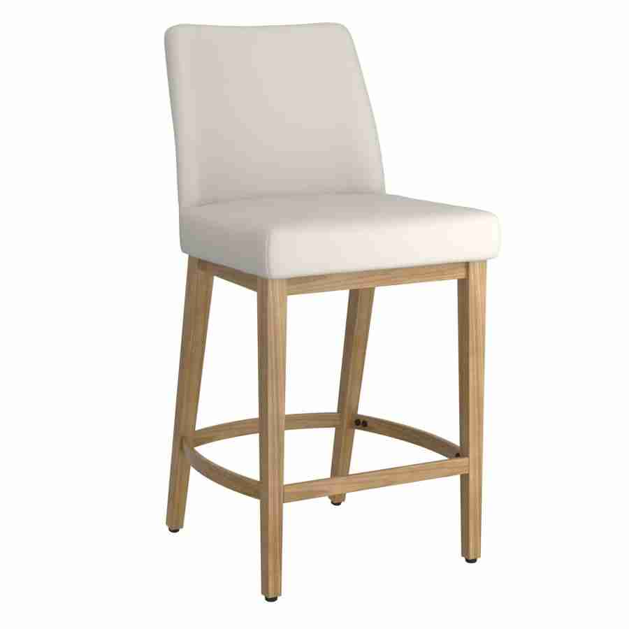 Beige and Black 26" Counter Stool