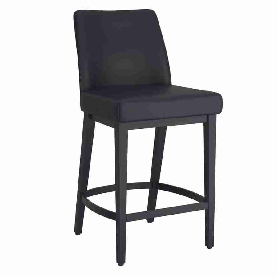 Beige and Black 26" Counter Stool