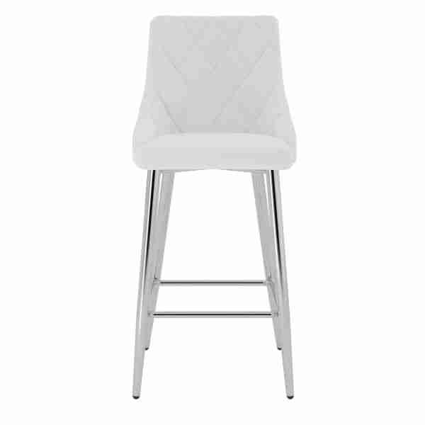 Counter Height Stool with Stainless Steel Legs