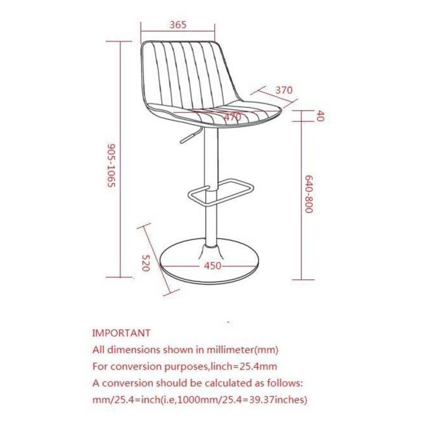 Counter Stool in Walnut and Black (Kosi)