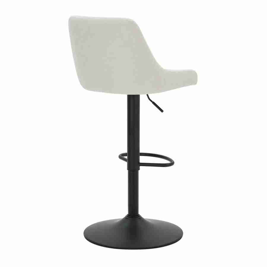 Swivel Bar Stool in Fabric Upholstery