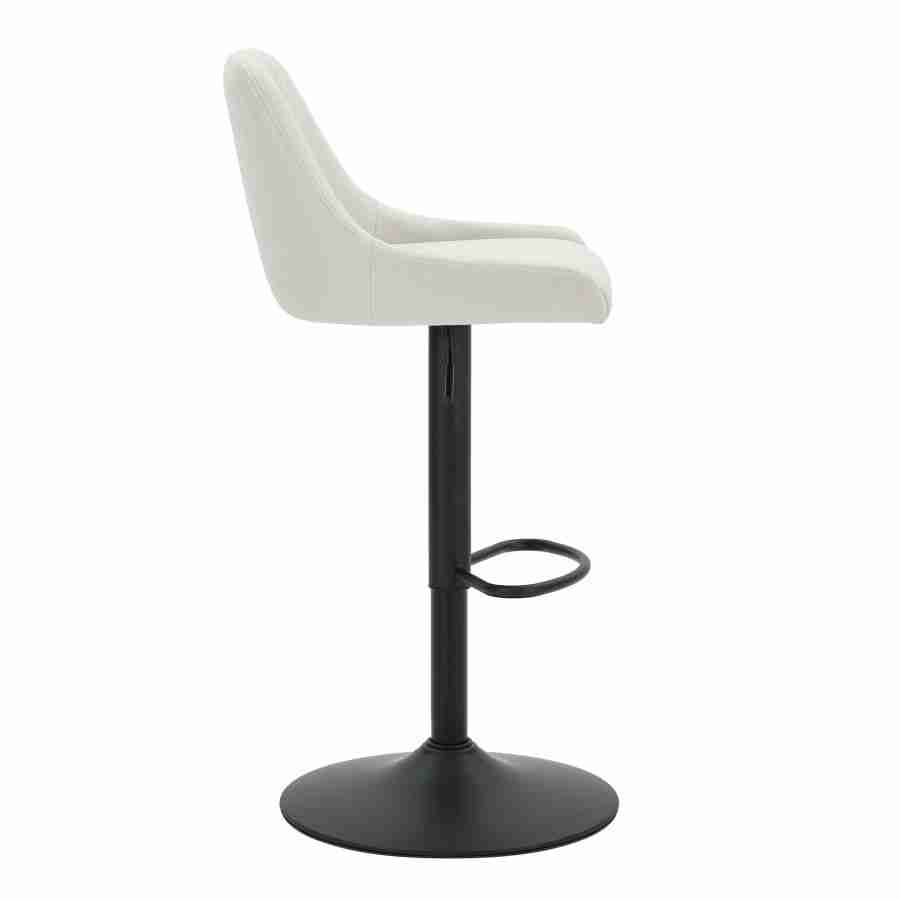 Swivel Bar Stool in Fabric Upholstery