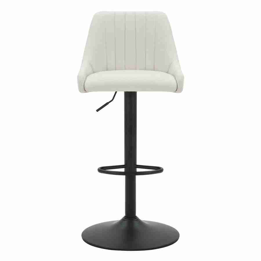 Swivel Bar Stool in Fabric Upholstery