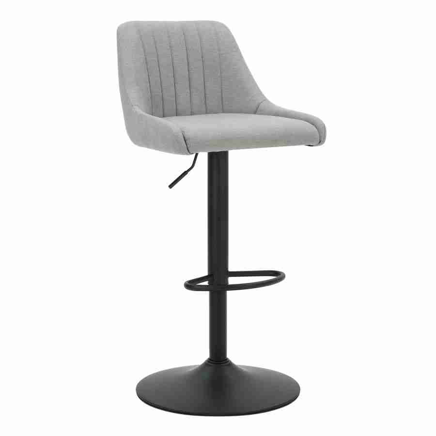 Swivel Bar Stool in Fabric Upholstery