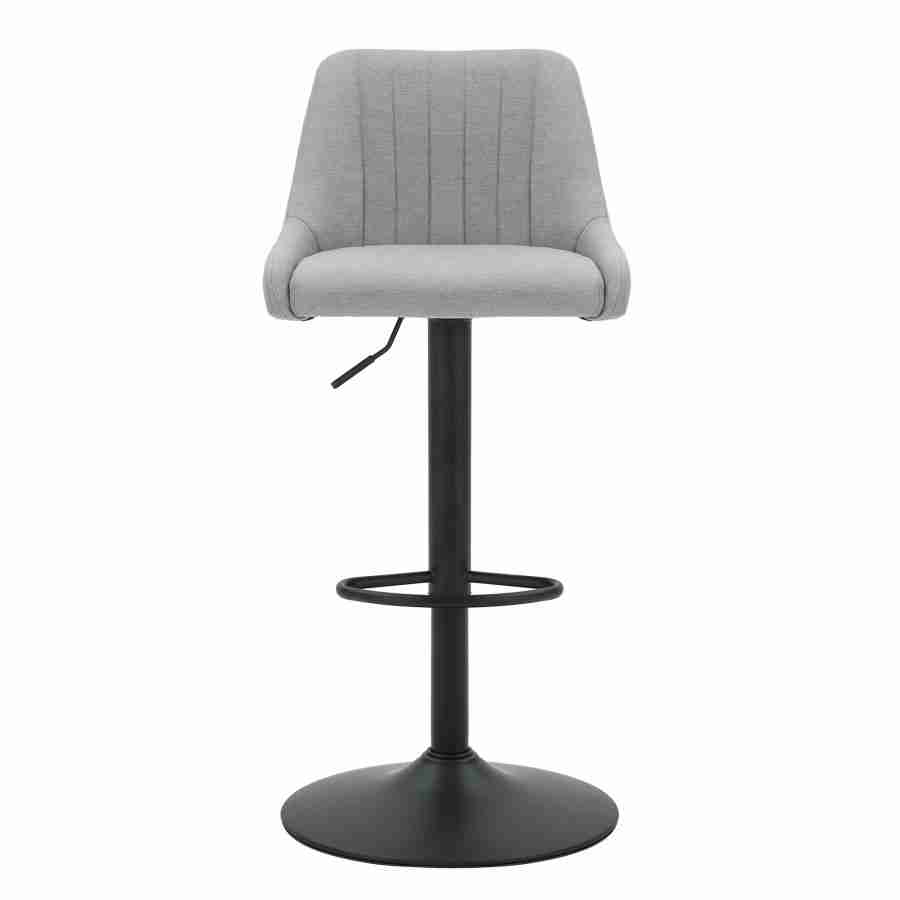 Swivel Bar Stool in Fabric Upholstery