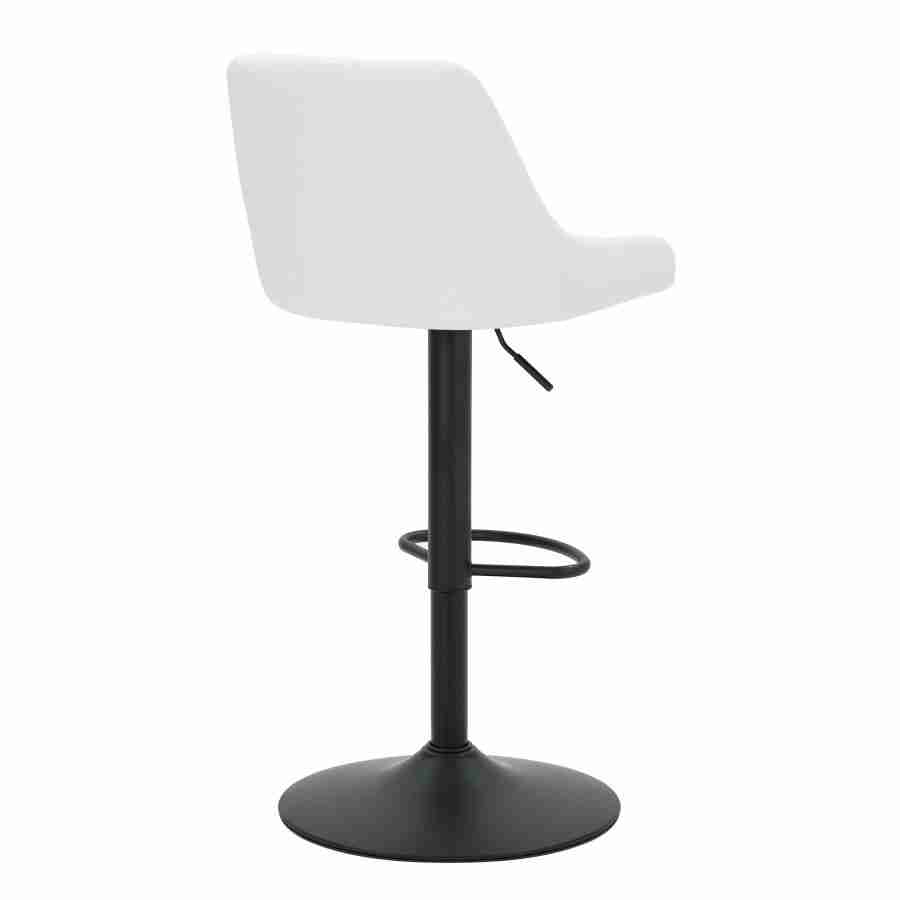 Adjustable Height Leather Bar Stool