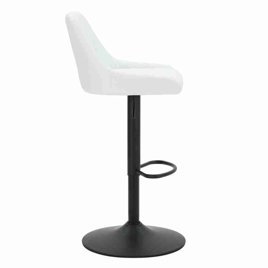 Adjustable Height Leather Bar Stool