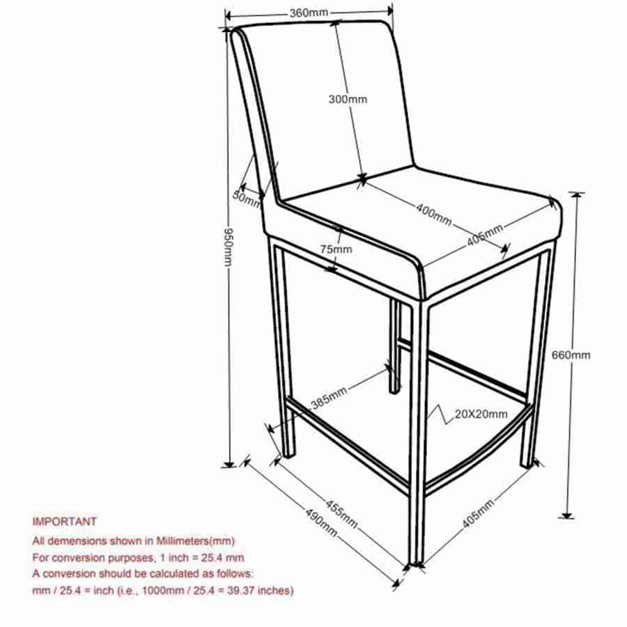 Faux Leather Bar Stool with Chrome Legs