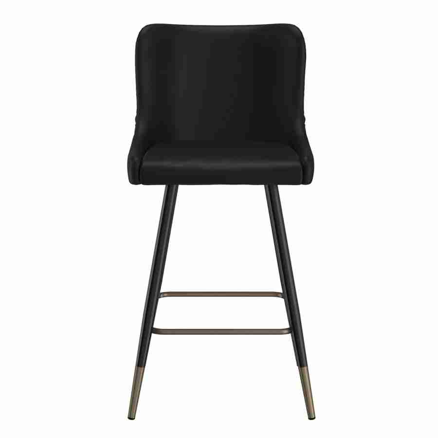 Modern Bar Stools with Diamond Tufted Back