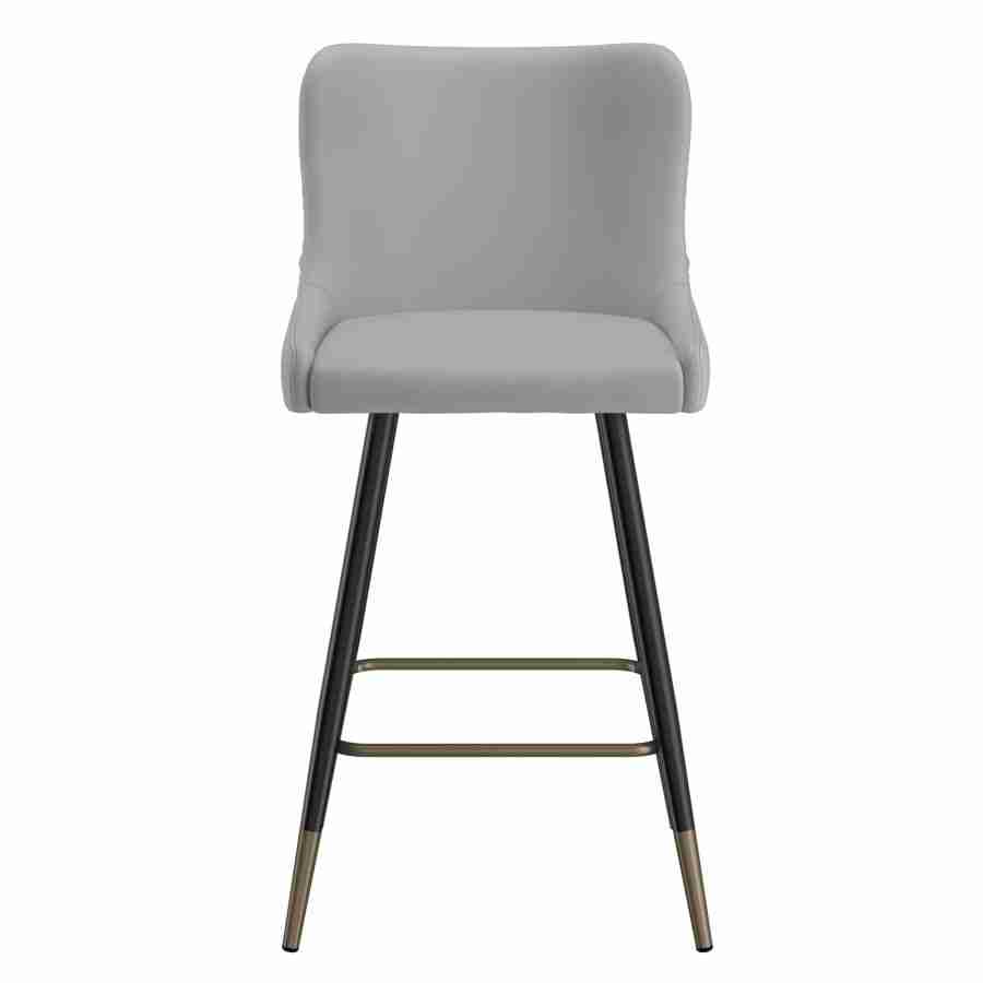 Modern Bar Stools with Diamond Tufted Back