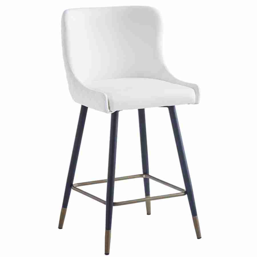 Modern Bar Stools with Diamond Tufted Back