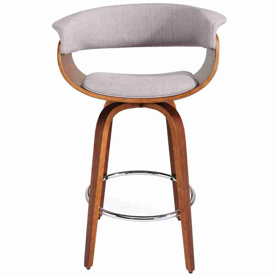 Wooden Counter Stool with Footrest