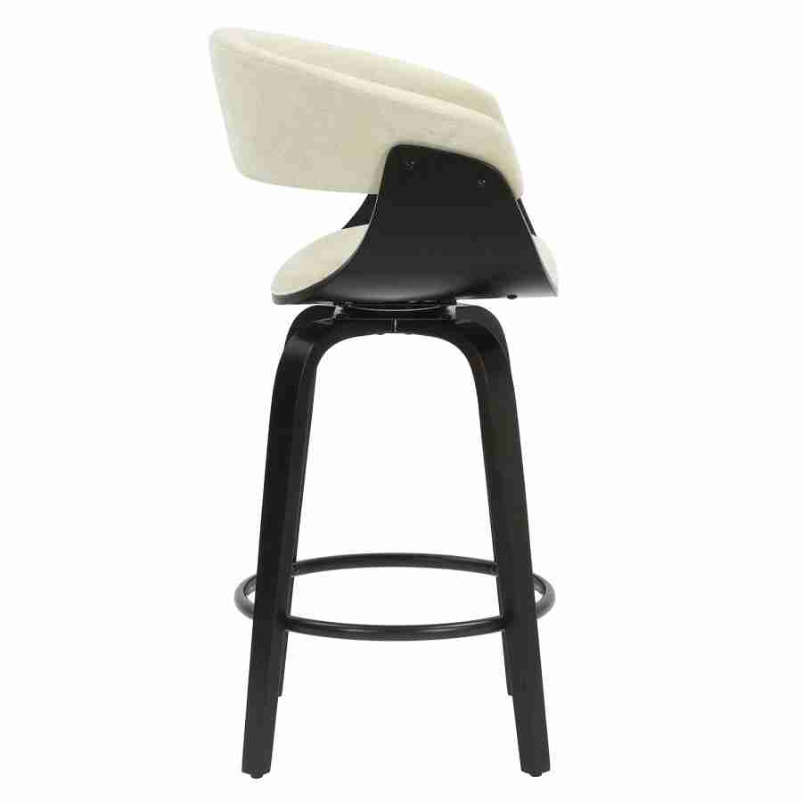 Beige and Black Counter Stool