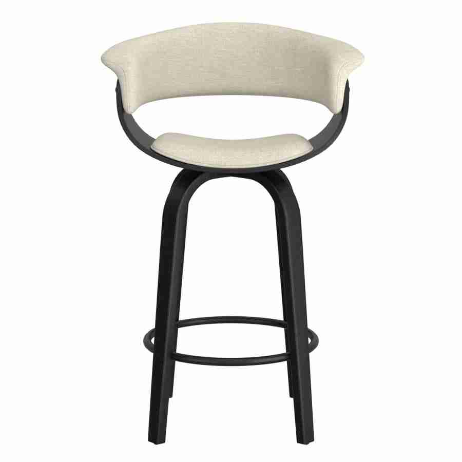 Beige and Black Counter Stool