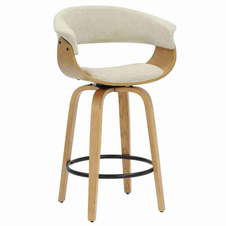 Beige and Black Counter Stool