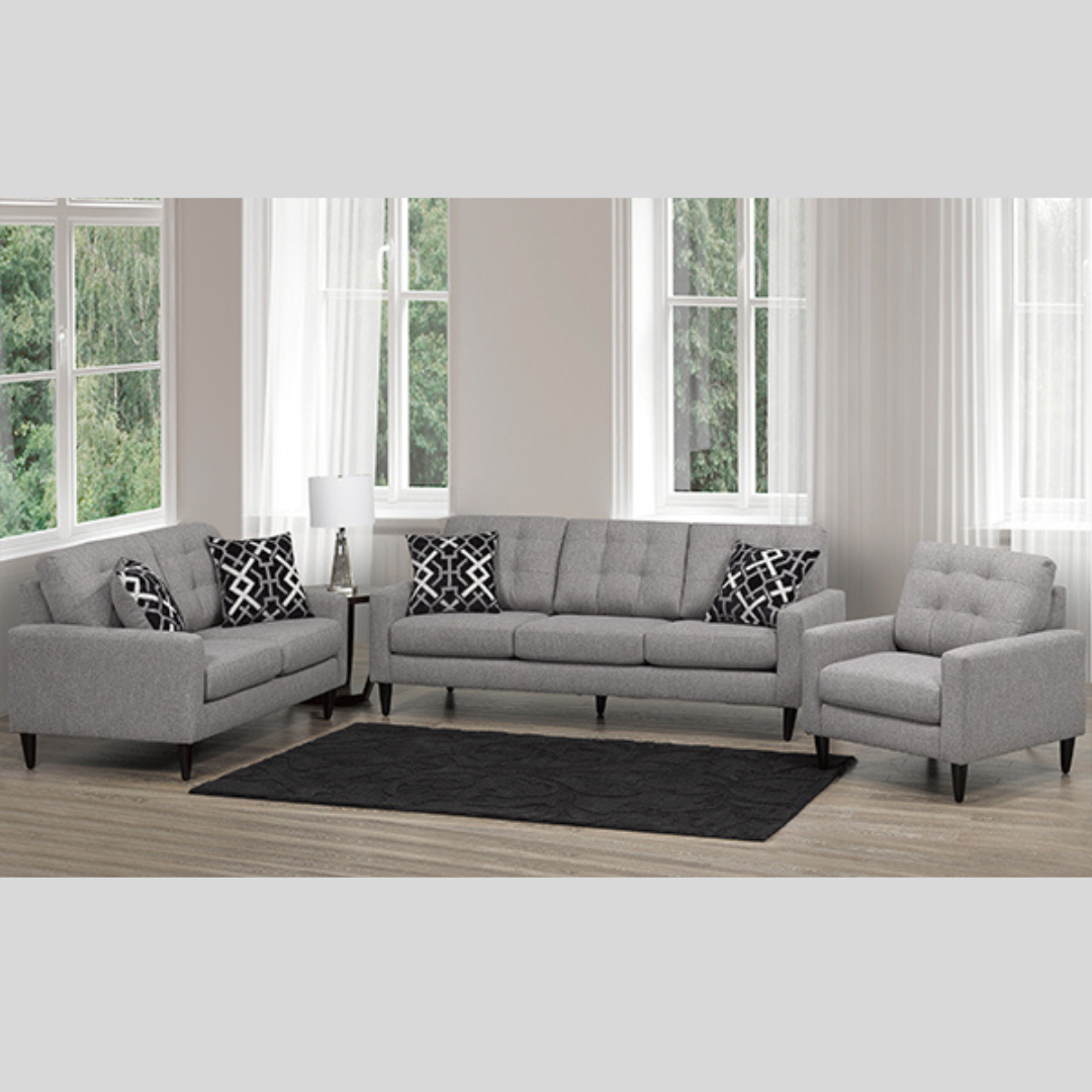 Canadian Made 3 PC Fabric Couch Set-Rebel