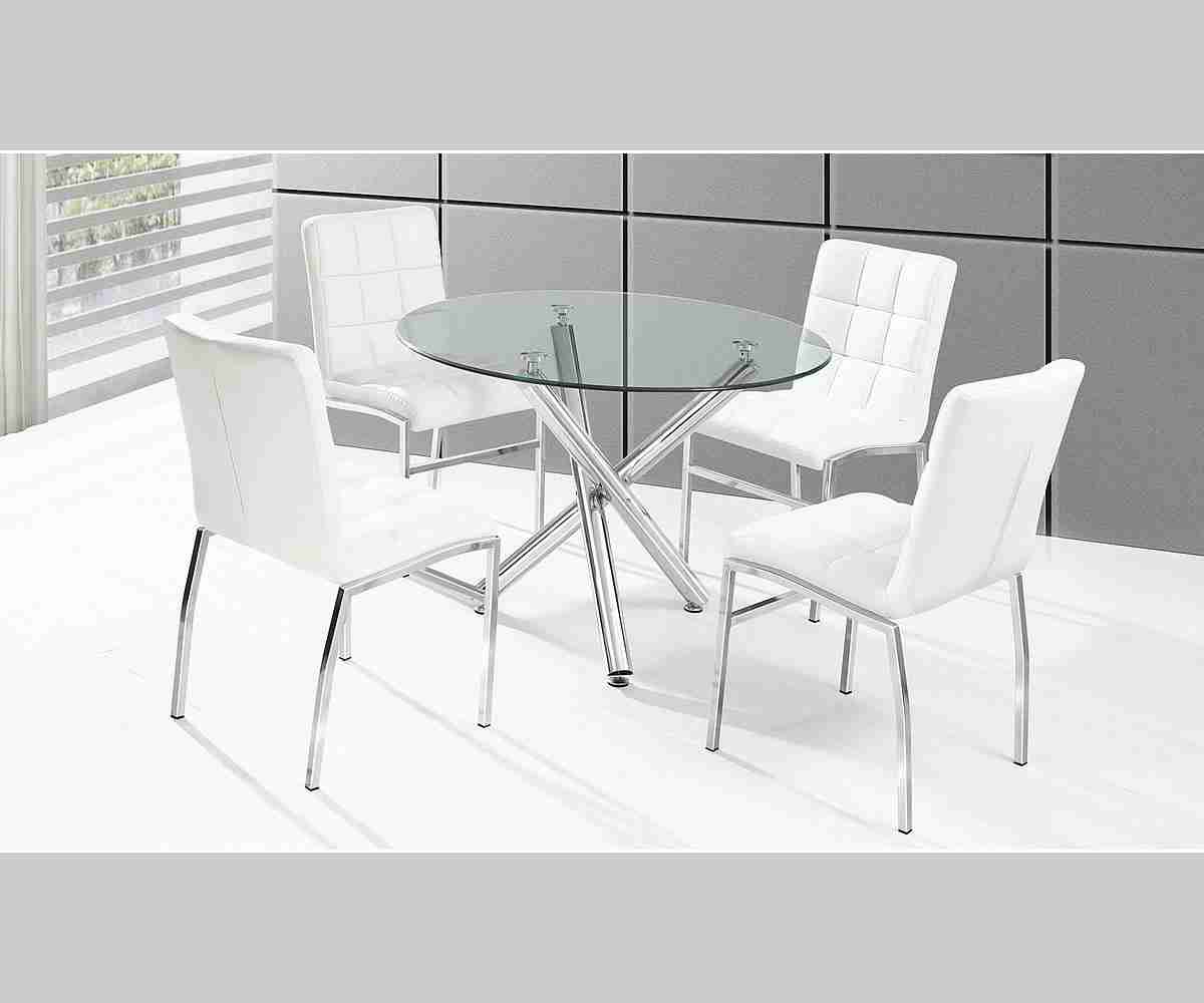 Round Glass Dining Set - Weston