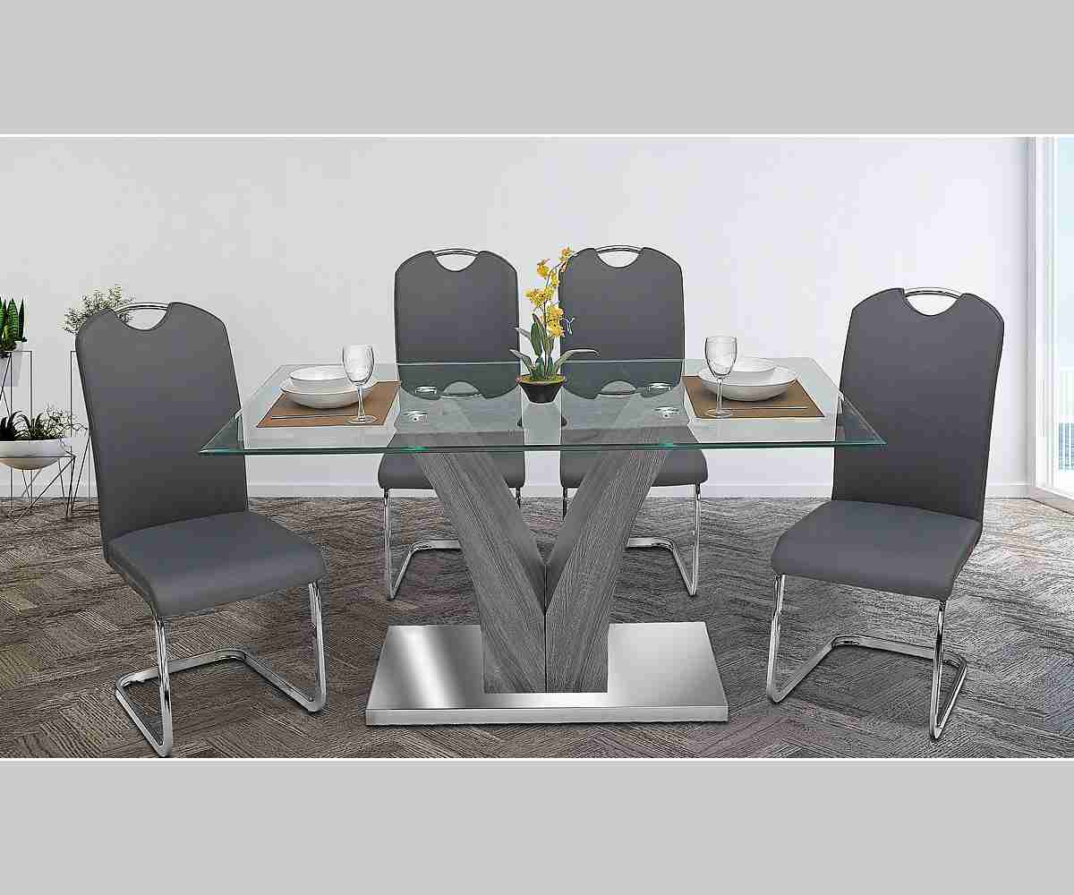 Glass Dining Table - Lorie