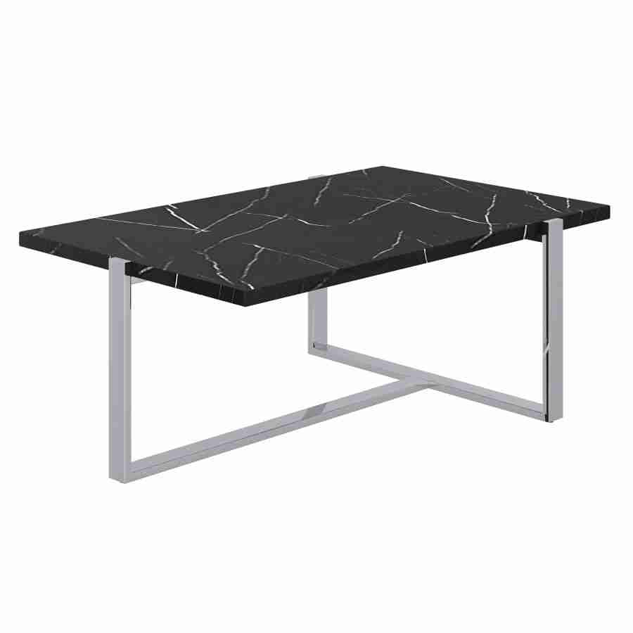 Marble Look Rectangular Center Table