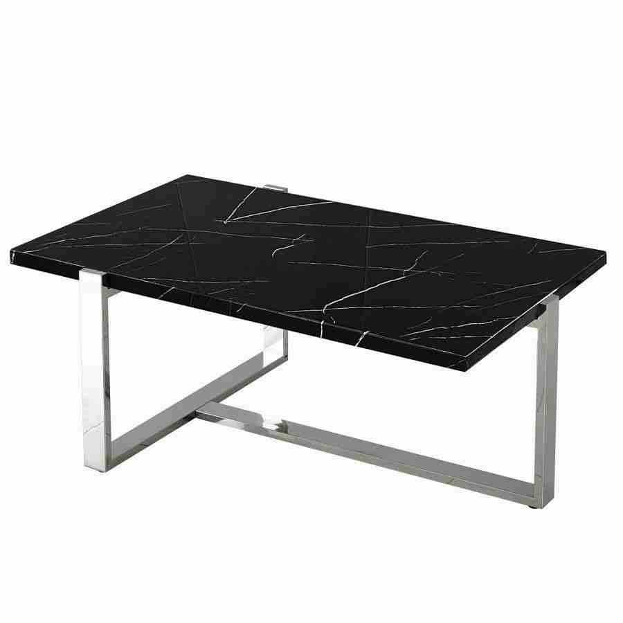 Marble Look Rectangular Center Table