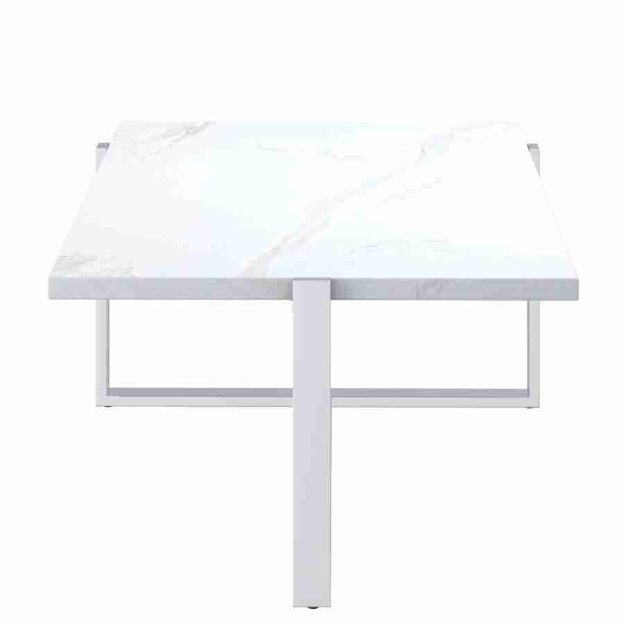 Marble Look Rectangular Center Table