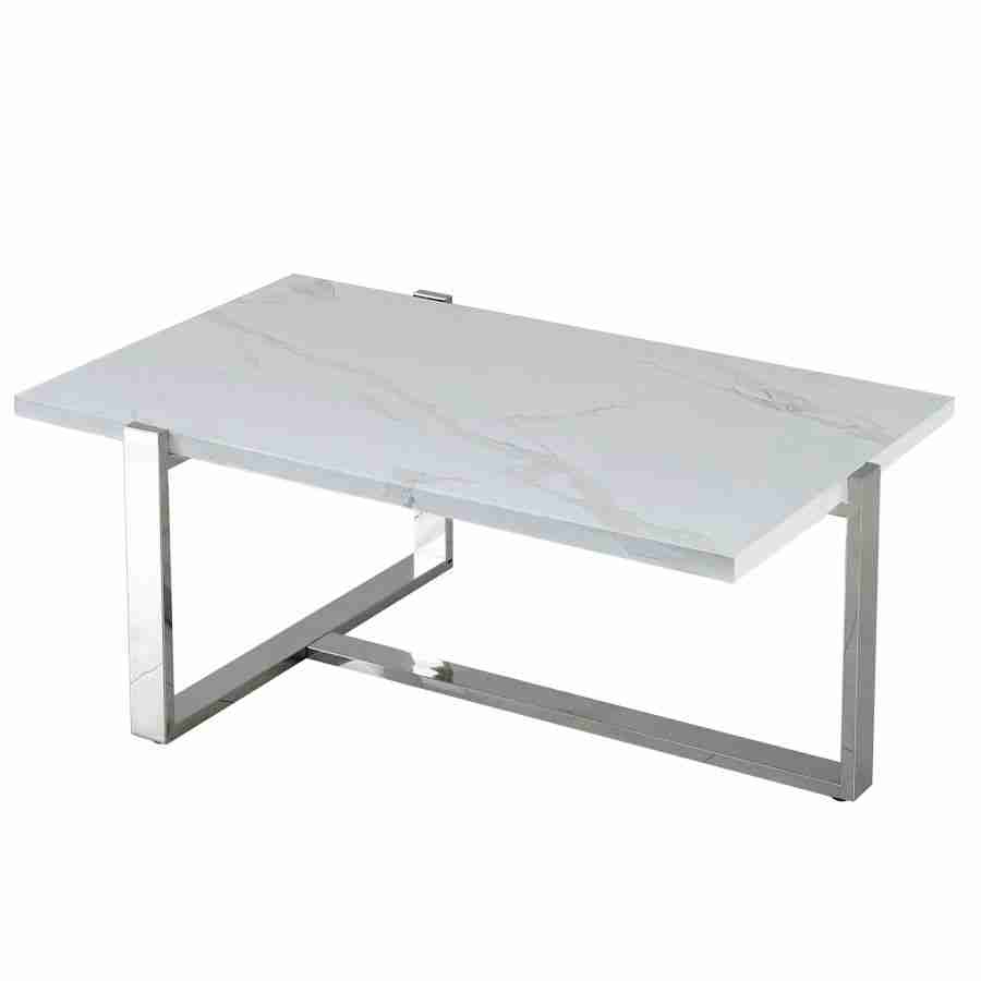 Marble Look Rectangular Center Table