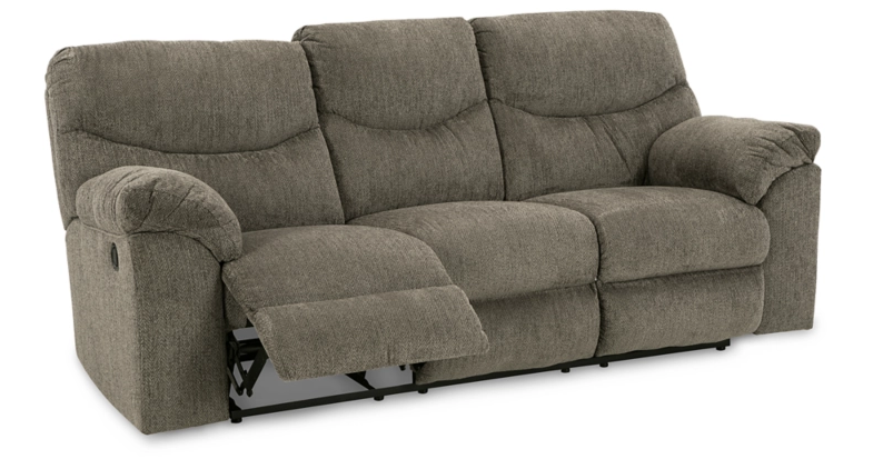 Alphons Brown Fabric Reclining Sofa