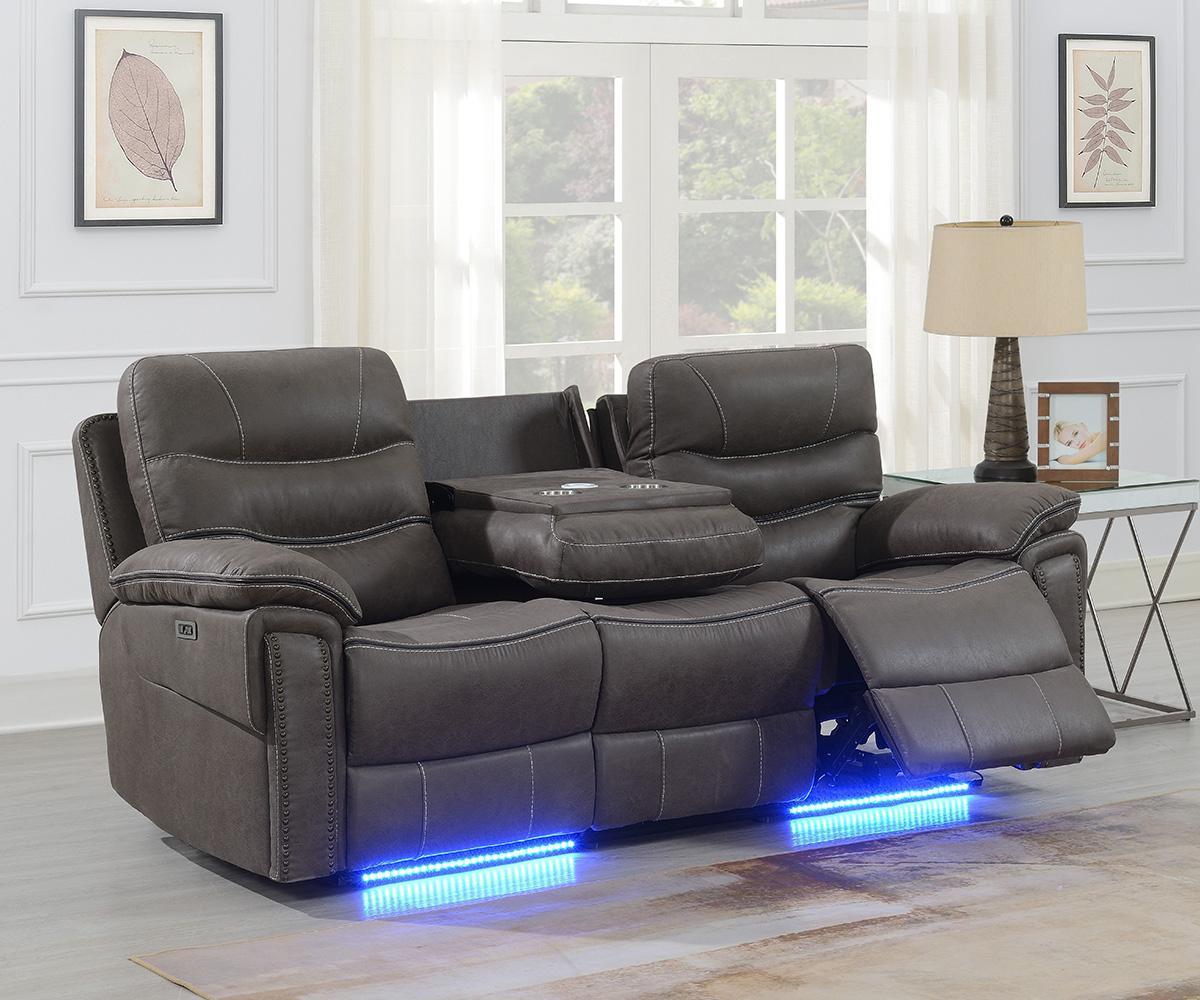 Modern Recliner Set with LED Lights (Floor Model)