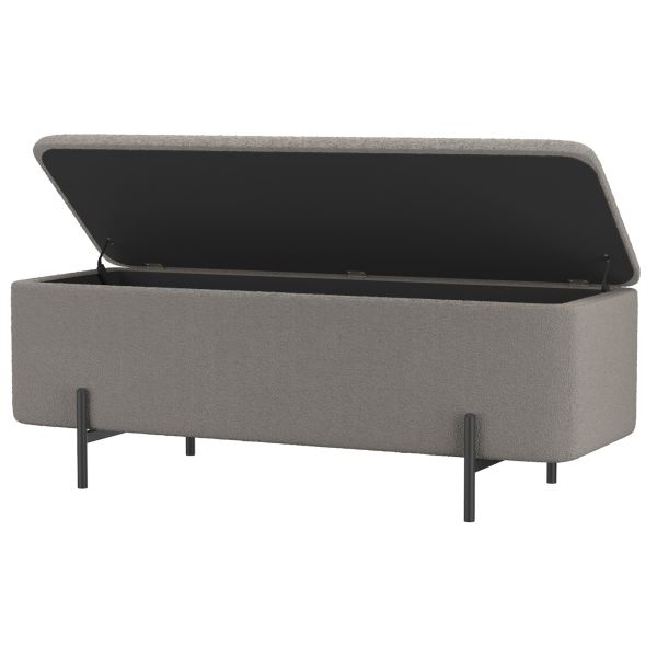 Erzo Bench in Grey and Black