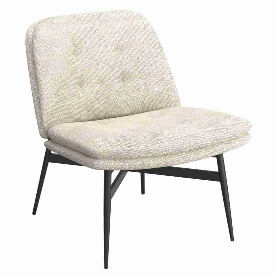 Accent Chair In Beige Fabric