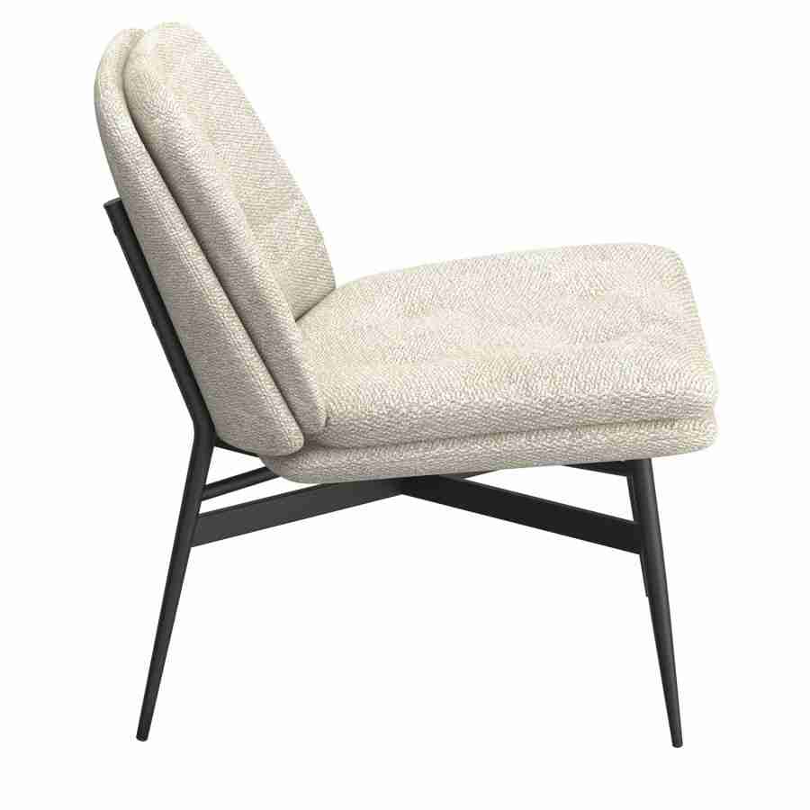 Accent Chair In Beige Fabric