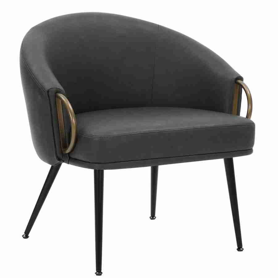 Accent Chair in Faux Leather- Available In 2 Colors