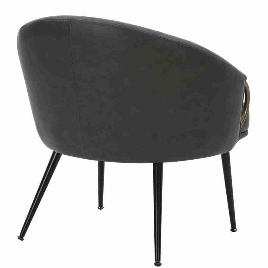 Accent Chair in Faux Leather- Available In 2 Colors