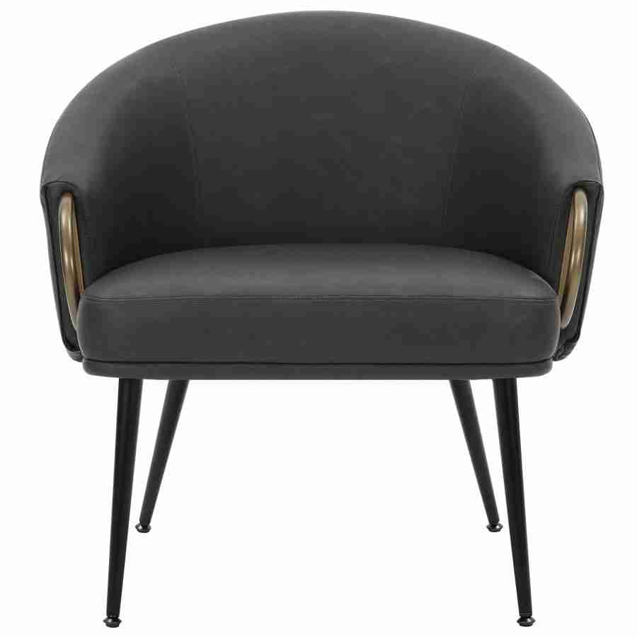 Accent Chair in Faux Leather- Available In 2 Colors