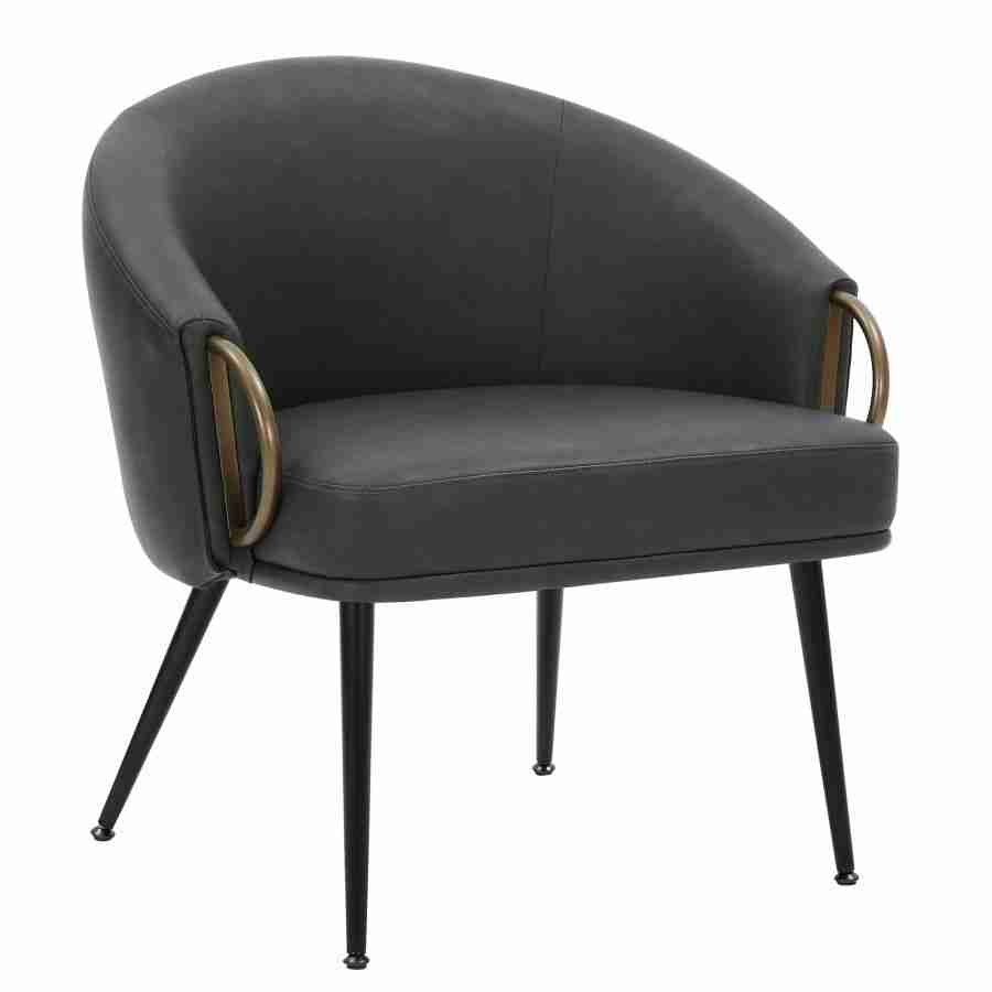 Accent Chair in Faux Leather- Available In 2 Colors