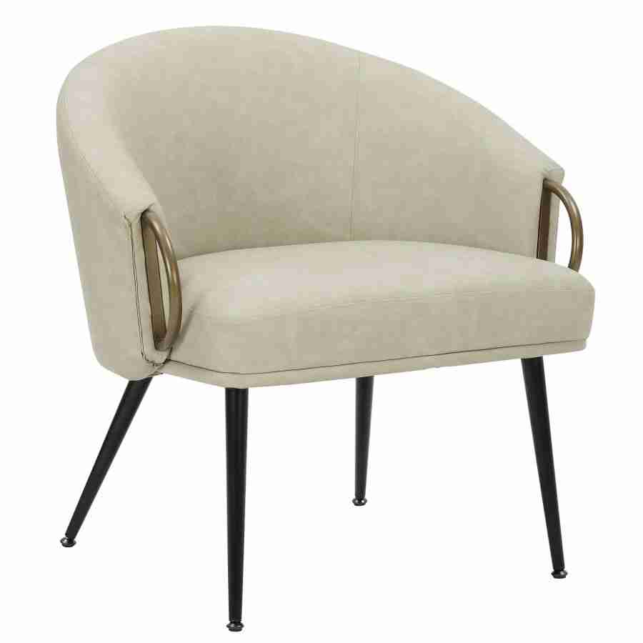 Accent Chair in Faux Leather- Available In 2 Colors