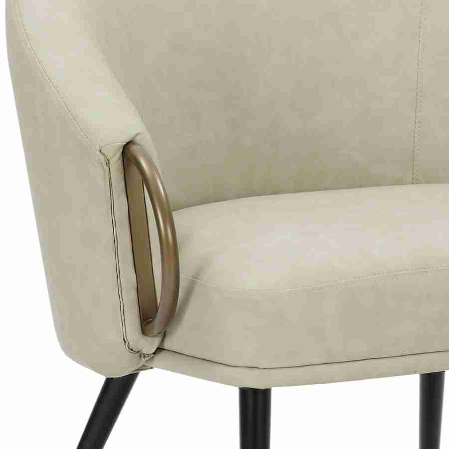 Accent Chair in Faux Leather- Available In 2 Colors